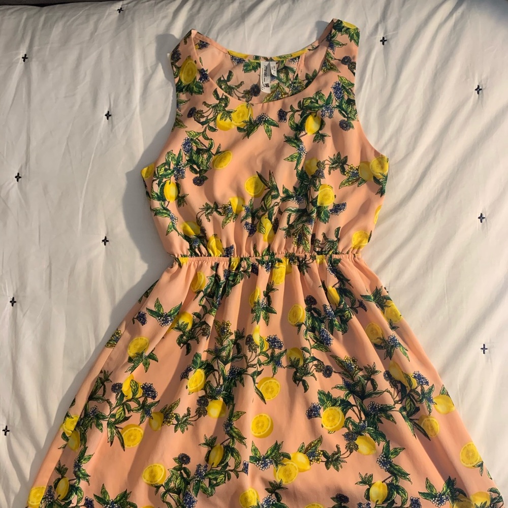 SOLD 🍋 Spring/Summer Pink Owl Lemon Dress 🍋